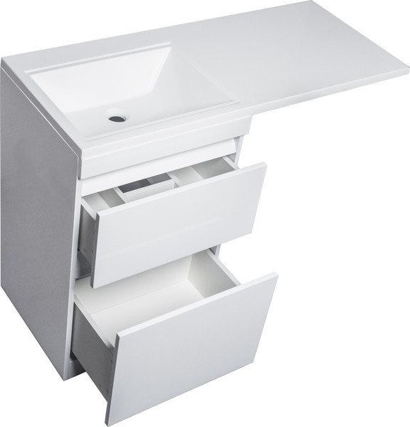 Изображение товара Тумба под умывальник Symbolite Даллас 115 Люкс Plus (белый)