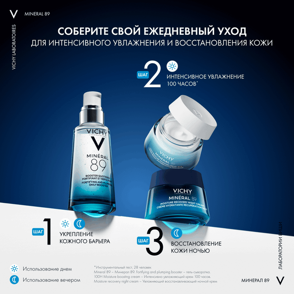 Изображение товара Крем для лица Vichy Mineral 89 Восстанавливающий Ночной (50мл)