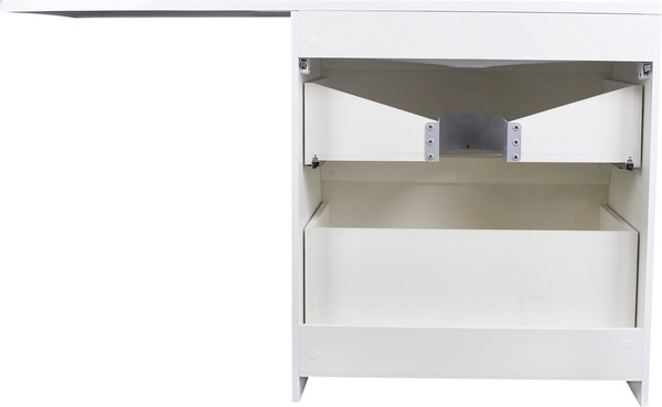 Изображение товара Тумба под умывальник Symbolite Даллас 140 Люкс Plus 2 ящика (белый)