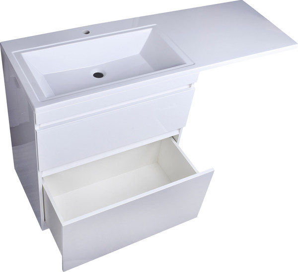 Изображение товара Тумба под умывальник Symbolite Даллас 140 Люкс Plus (эмаль, белый)