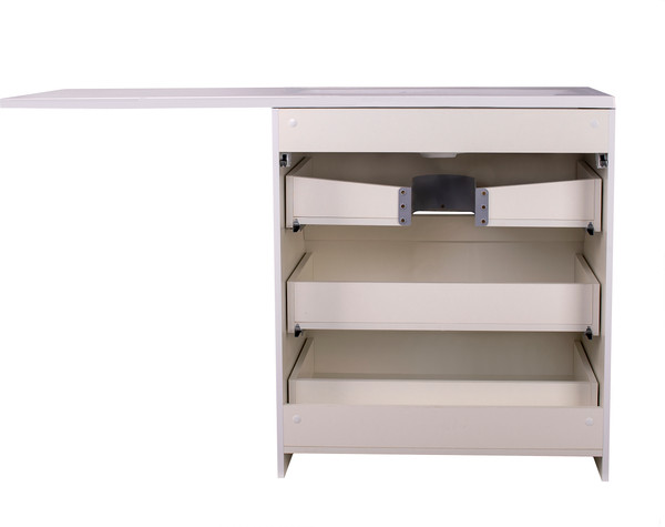 Изображение товара Тумба под умывальник Symbolite Даллас 150 Люкс Plus 3 ящика (белый)