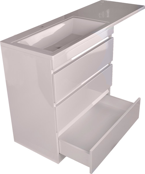 Изображение товара Тумба под умывальник Symbolite Даллас 150 Люкс Plus 3 ящика (белый)