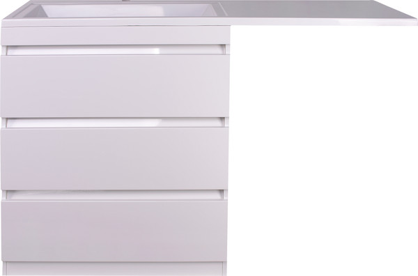 Изображение товара Тумба под умывальник Symbolite Даллас 150 Люкс Plus 3 ящика (белый)