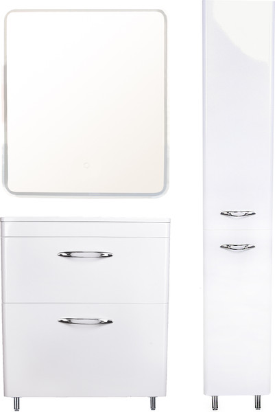 Изображение товара Тумба под умывальник Symbolite Каре 70 Люкс Plus 2 ящика (белый)