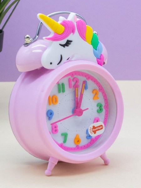 Изображение товара Настольные часы ILikeGift Cute unicorn / 2110F-01 (розовый)