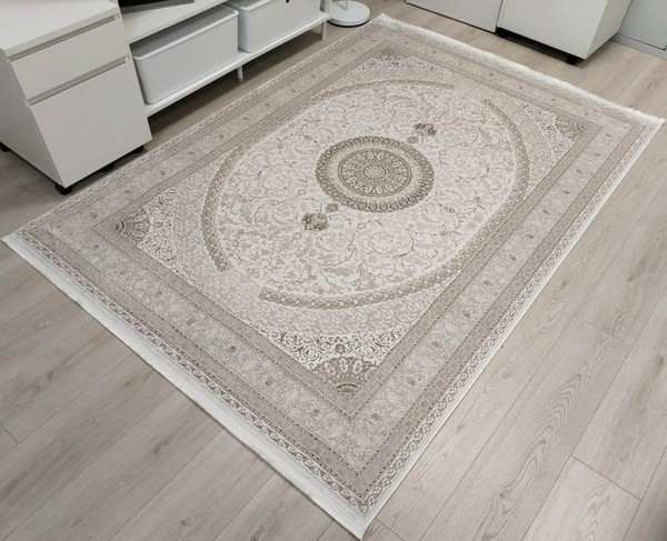 Изображение товара Ковер Radjab Carpet Арвен Прямоугольник PR51A / 12001RK (2.4x3.4, Cream)