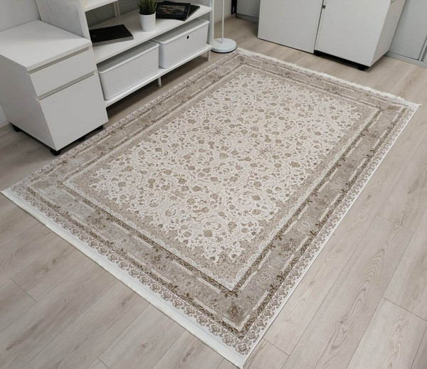 Изображение товара Ковер Radjab Carpet Арвен Прямоугольник PS23E / 12011RK (2.4x3.4, Cream)