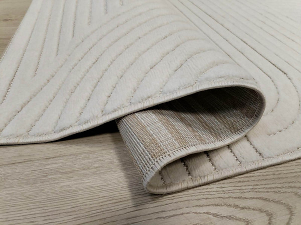 Изображение товара Ковер Radjab Carpet Сканди Сизаль Прямоугольник 10949A / 12209RK (3x4, Krem/Krem)