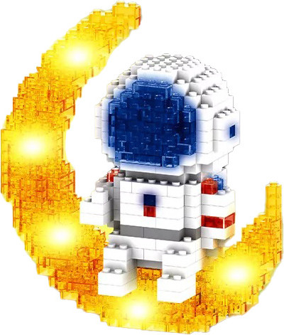 Изображение товара Микроконструктор PlayOkay Астронавт Блочный / 1801-1 (335эл)