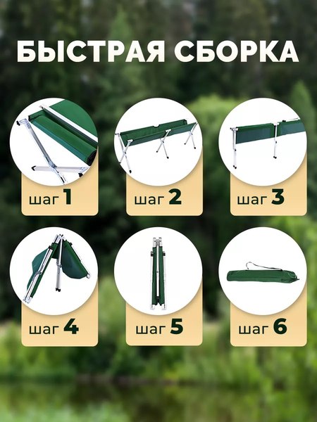 Изображение товара Раскладушка туристическая Classmark W091403