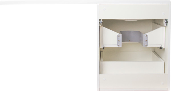 Изображение товара Тумба под умывальник Symbolite Даллас 110 Люкс Plus (подвесная, эмаль, белый)