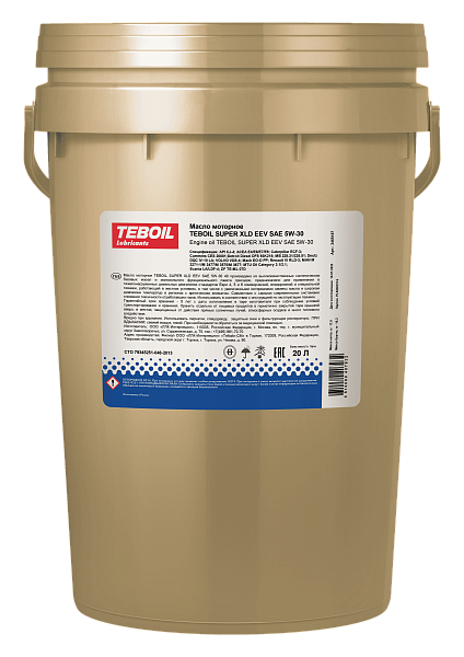 Изображение товара Моторное масло Teboil Super XLD EEV 5W30 / 3465187 (17кг)