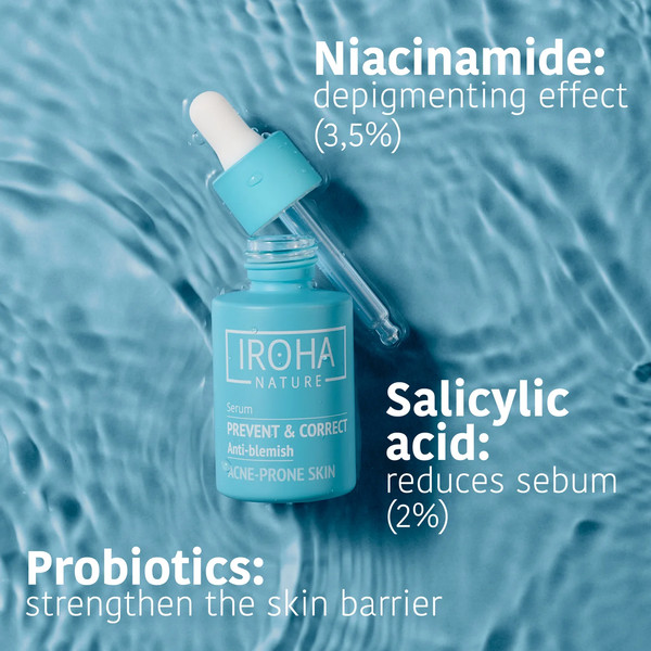 Изображение товара Сыворотка для лица Iroha Nature Serum Prevent & Correct Anti-Blemish (30мл)