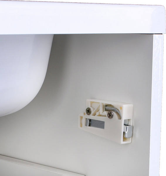 Изображение товара Тумба под умывальник Symbolite Каре 80 Люкс Plus 2 ящика (подвесная, белый)