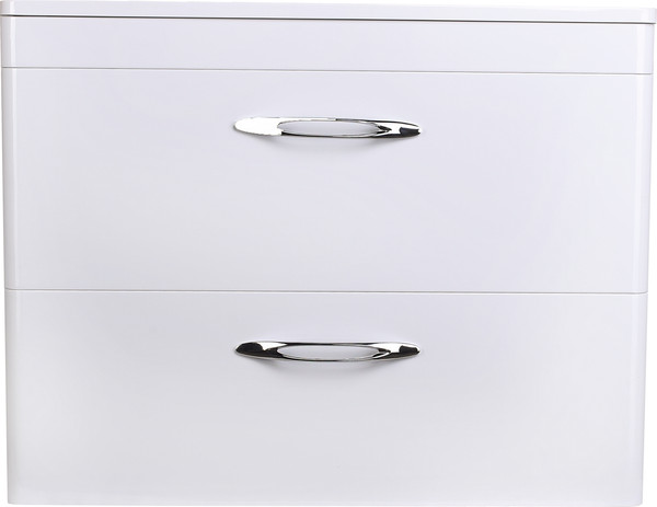 Изображение товара Тумба под умывальник Symbolite Каре 80 Люкс Plus 2 ящика (подвесная, белый)