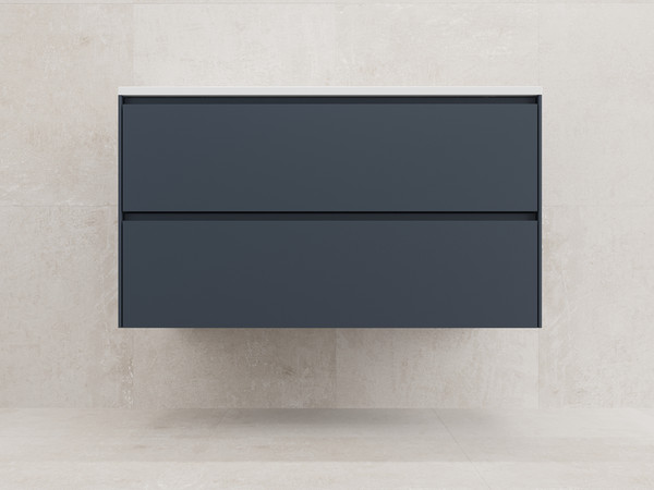 Изображение товара Тумба под умывальник Symbolite Лима 100 Line Plus 2 ящика (подвесная, графит)