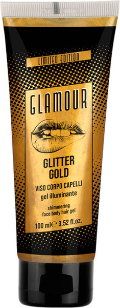 Изображение товара Гель для лица L'Erboristica Glamour Glitter Gold для лица, тела и волос (100мл)