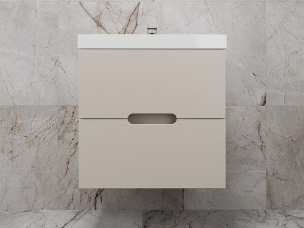 Изображение товара Тумба под умывальник Symbolite Матис 60 Classic 2 ящика (подвесная, крем)