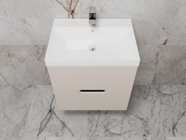 Изображение товара Тумба под умывальник Symbolite Матис 60 Classic 2 ящика (подвесная, крем)