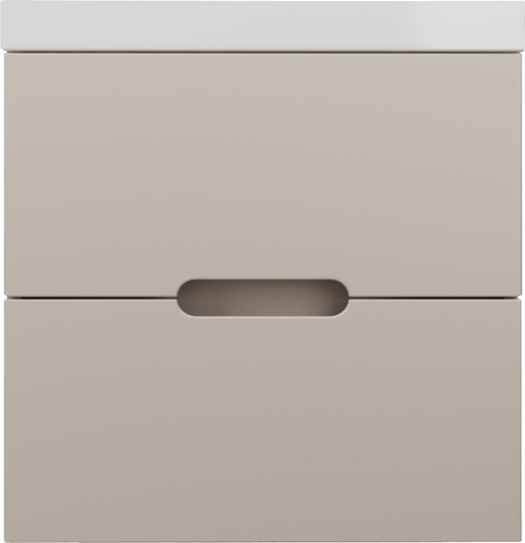 Изображение товара Тумба под умывальник Symbolite Матис 60 Classic 2 ящика (подвесная, крем)