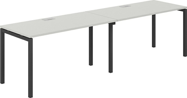 Изображение товара Комплект письменных столов Norden s-b-s 280х70х75 / SG.225.SH.44.AN (антрацит/серый бархат)