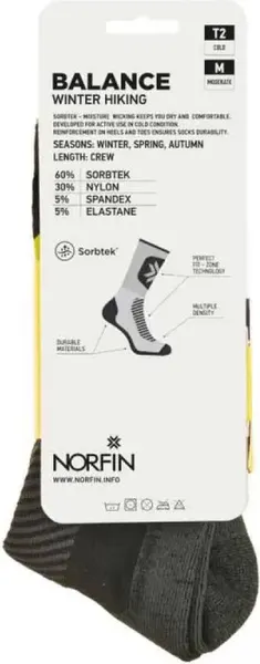 Изображение товара Носки Norfin T2m Balance Winter Hiking Crew / 304725-03L (р.42-44)