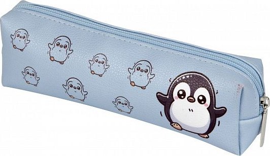 Изображение товара Пенал Lorex Kids. Dancing Penguin / LXKPCTU-DP (голубой)