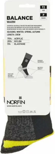 Изображение товара Носки Norfin T2p Balance Warm Crew / 304727-04XL (р.45-47)