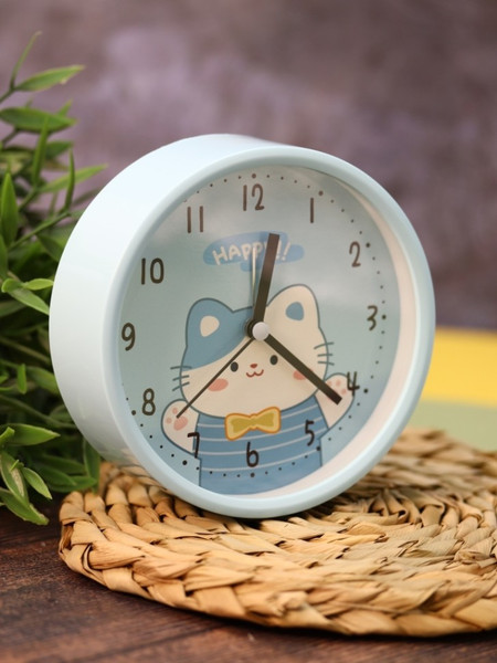 Изображение товара Настольные часы ILikeGift Playful cat / HL-2389HA-03 (синий)