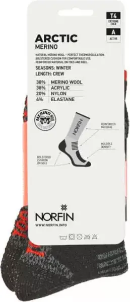 Изображение товара Носки Norfin T4a Arctic Merino Crew / 304743-04XL (р.45-47)