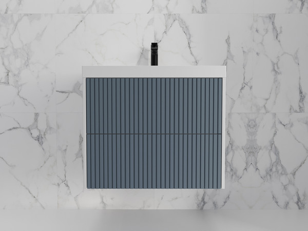Изображение товара Тумба под умывальник Symbolite Стокгольм 70 Classic Push 2 ящика (подвесная, графит софт)