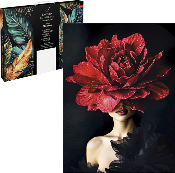 Изображение товара Картина по номерам Феникс+ Роскошная роза / 70180