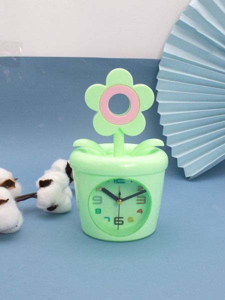 Изображение товара Настольные часы ILikeGift Flower in a pot / 100P-106-01 (зеленый)