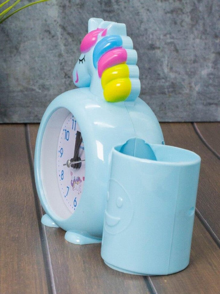 Изображение товара Настольные часы ILikeGift Rainbow unicorn / 7050-02 (синий)