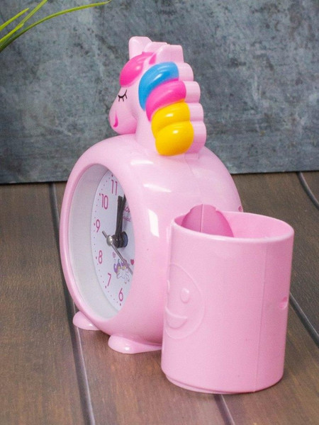 Изображение товара Настольные часы ILikeGift Rainbow unicorn / 7050-01 (розовый)