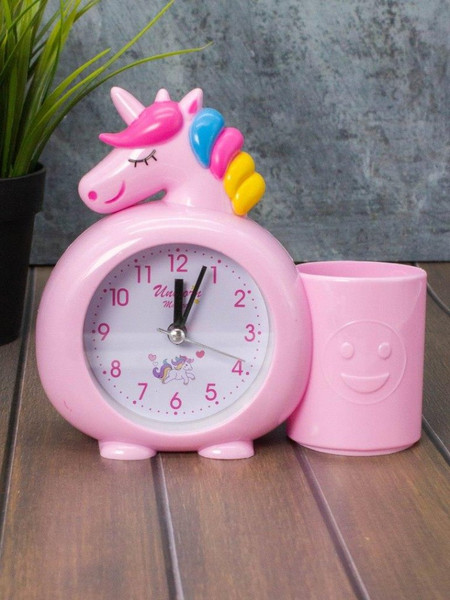 Изображение товара Настольные часы ILikeGift Rainbow unicorn / 7050-01 (розовый)
