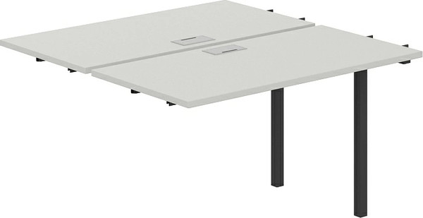 Изображение товара Комплект столов модульных Norden 120х123.8х75 / SG.211.SH.44.AN (антрацит/серый бархат)