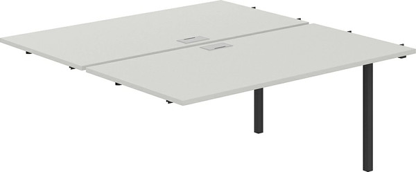 Изображение товара Комплект столов модульных Norden 320х163.8х75 / SG.219.SH.44.AN (антрацит/серый бархат)