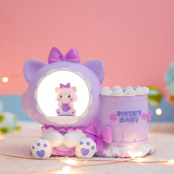 Изображение товара Ночник ILikeGift Milly cat / 991-10B (фиолетовый)