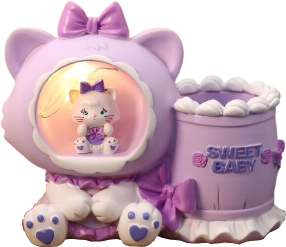 Изображение товара Ночник ILikeGift Milly cat / 991-10B (фиолетовый)