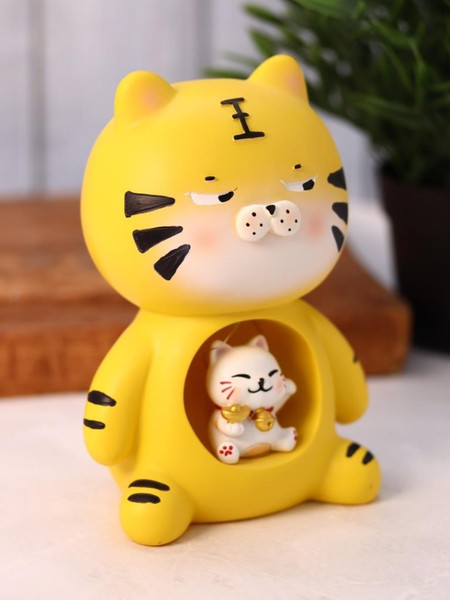 Изображение товара Ночник ILikeGift Brindle cat / 2104-13A (желтый)