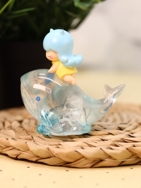 Изображение товара Ночник ILikeGift Dream girl whale / BB2246-blue