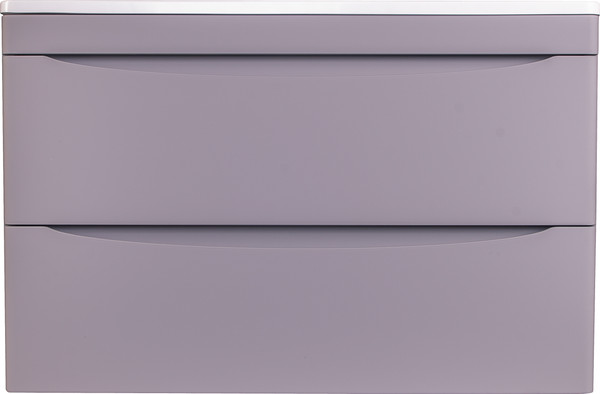 Изображение товара Тумба под умывальник Symbolite Бергамо мини 90 Люкс Plus 2 ящика (подвесная, серый)