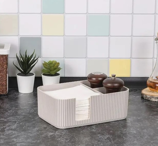 Изображение товара Салфетница Idea Стрип М1188 (кремовый)