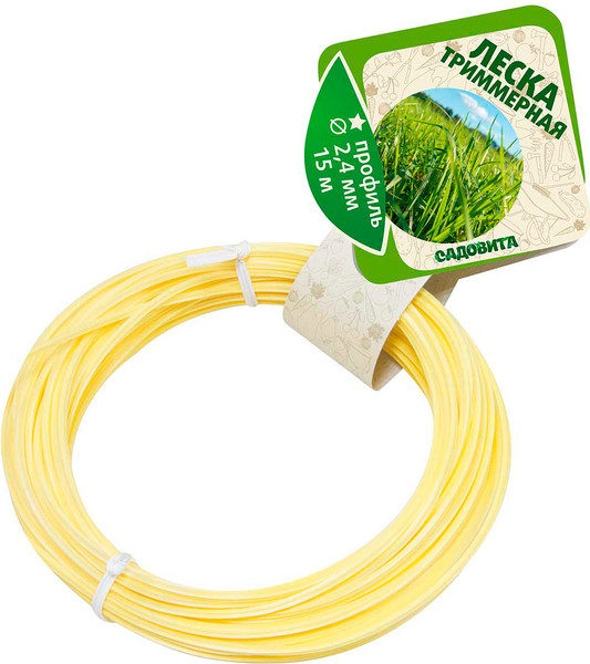 Изображение товара Леска для триммера Садовита Звезда d-2.4мм 15м