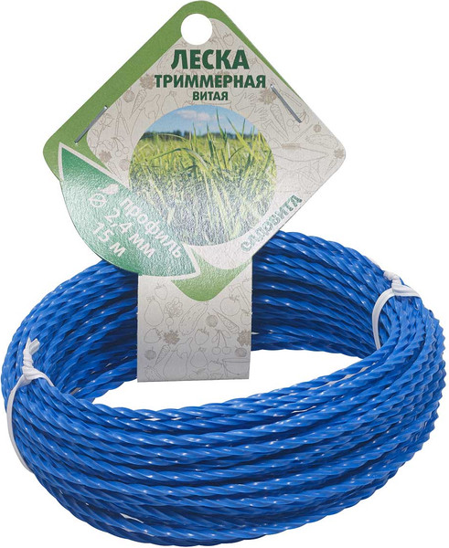 Изображение товара Леска для триммера Садовита Квадрат витая d-2.4мм (15м)