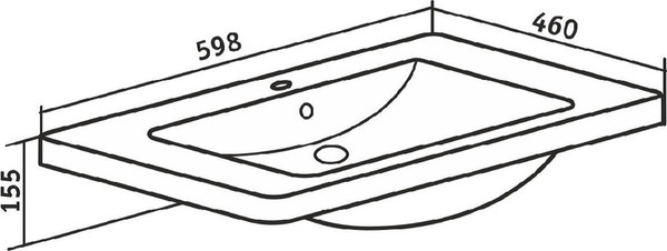 Изображение товара Умывальник Runo Omega 60
