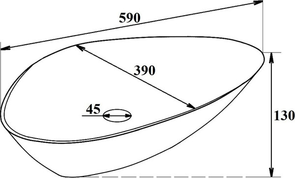 Изображение товара Умывальник Runo Terzo 60