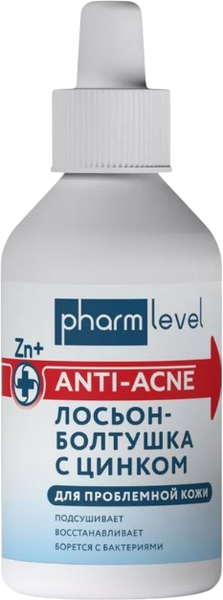 Изображение товара Лосьон для лица Pharmlevel Чистая кожа Лосьон-болтушка с цинком (100мл)