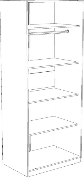 Изображение товара Шкаф Кастанье Дезире-2 2-ух створчатый (серый)